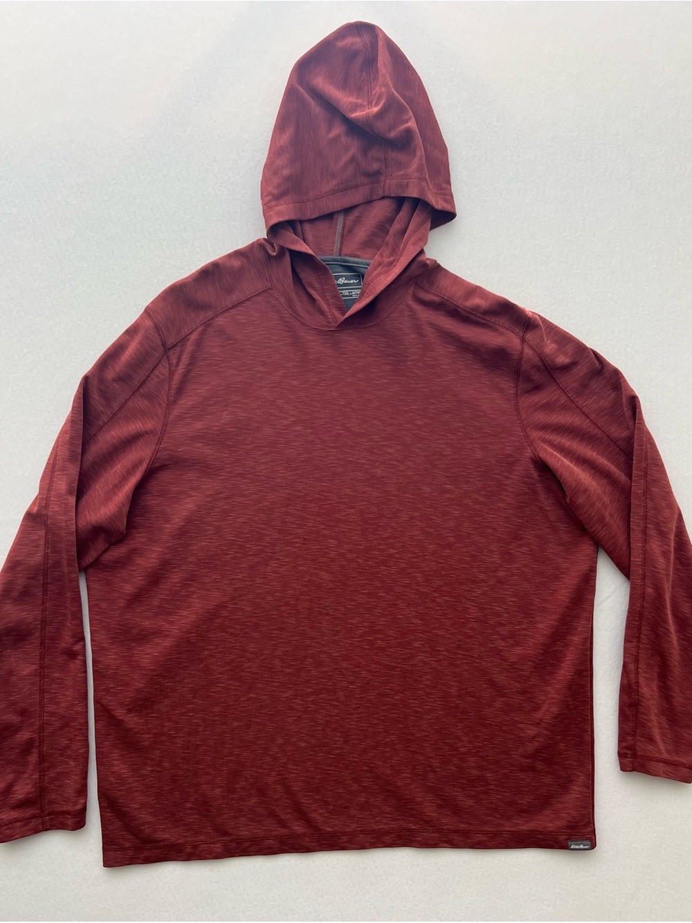 Eddie Bauer Men’s 3XLT Brick Red Tencel Performance Hoodie Sportswear